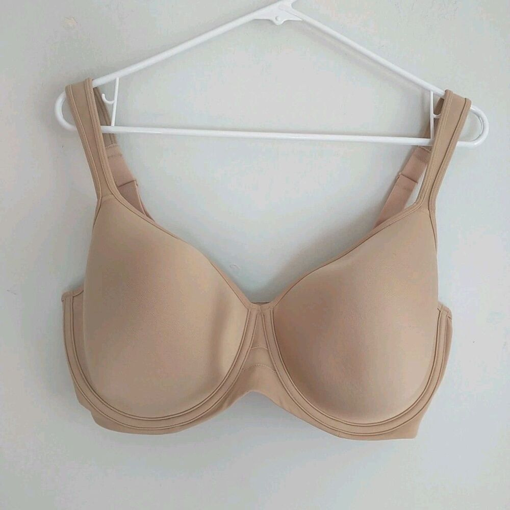Bali Bra 36DDD Beige Nude One Smooth Ultra Light Minimizer Underwire #3490